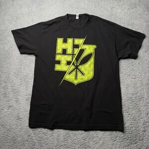 Hawaiis Finest T Shirt Mens XL Black and Green Graphic Short Sleeve